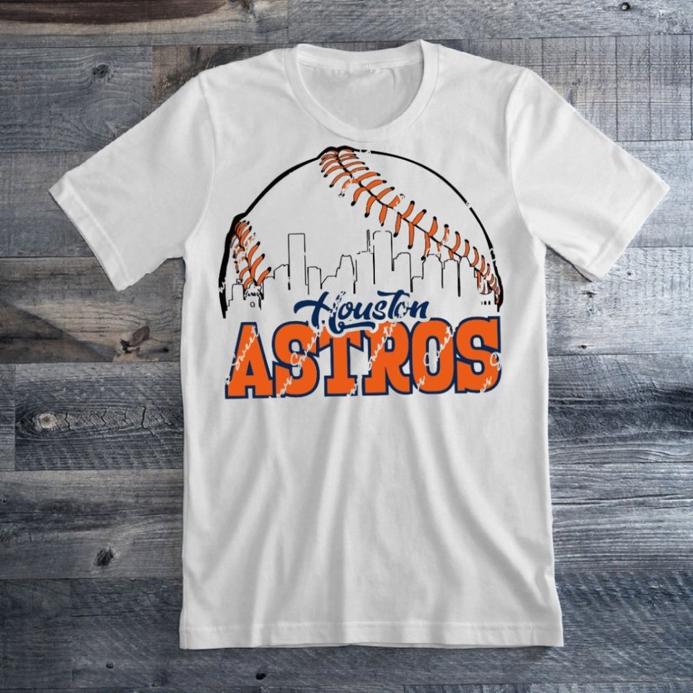 Houston Astros City Line Baseball Soft Style Tee